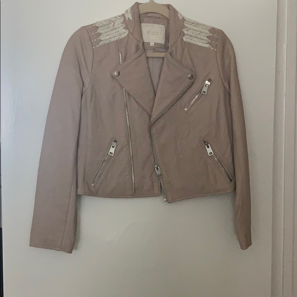 Maje leather jacket
